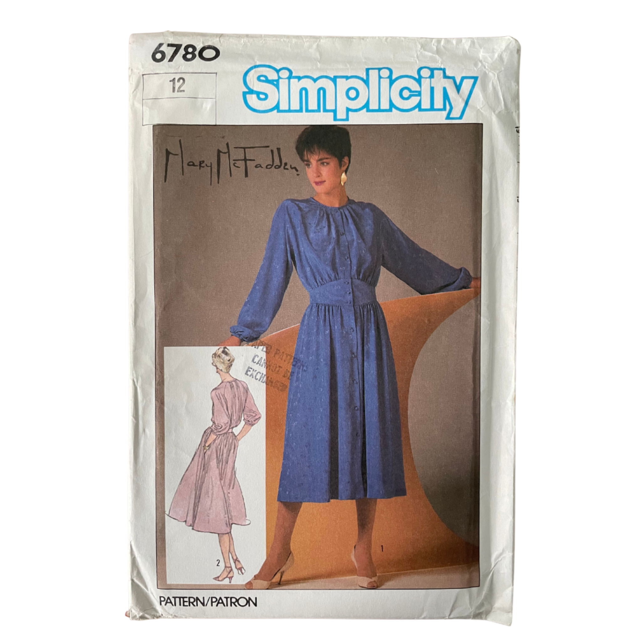 Simplicity 6780 Womens Size 10 UK Petite Dress FF