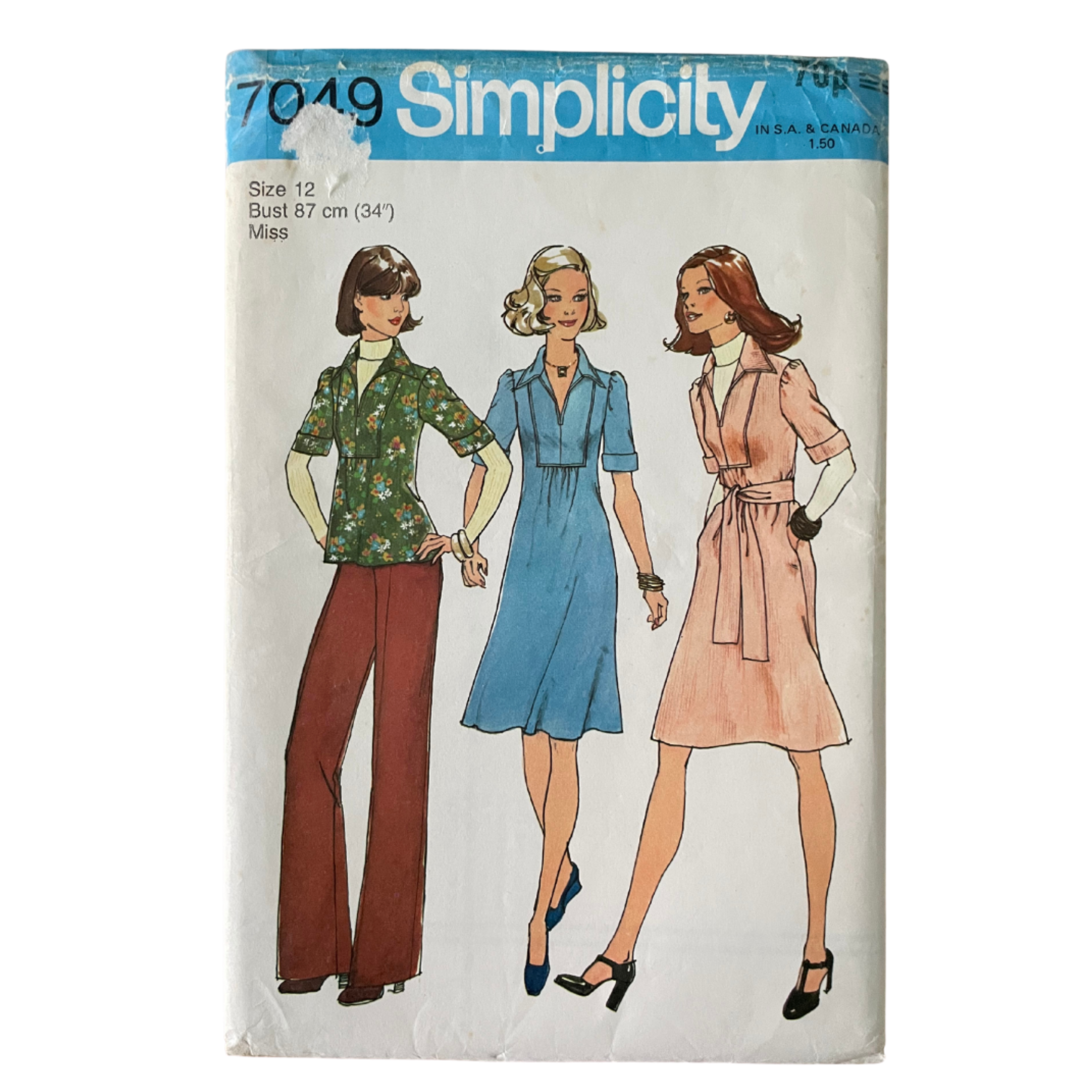 Simplicity 7049 Womens Size 10 UK Dress Top Trousers FF