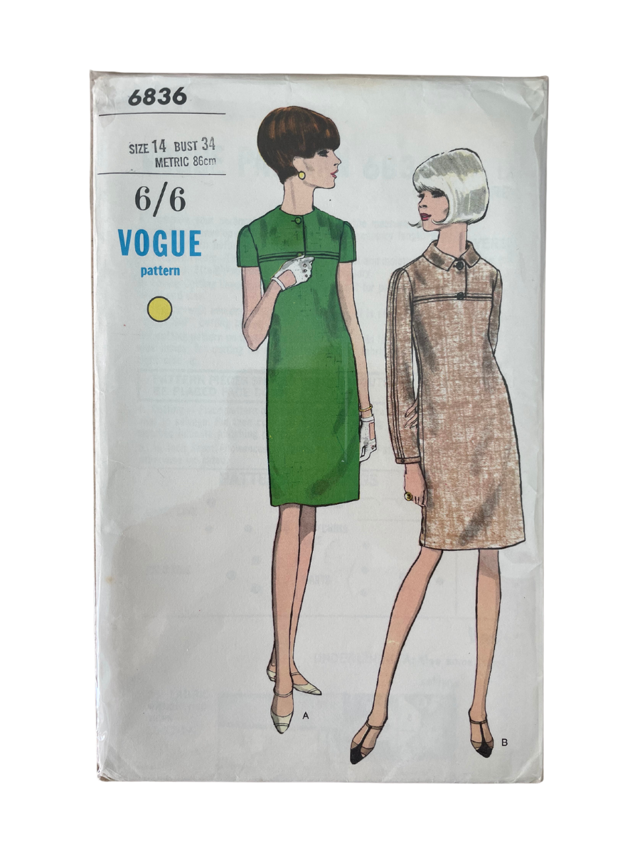 Vogue 6836 Womens Size 14 Dress FF