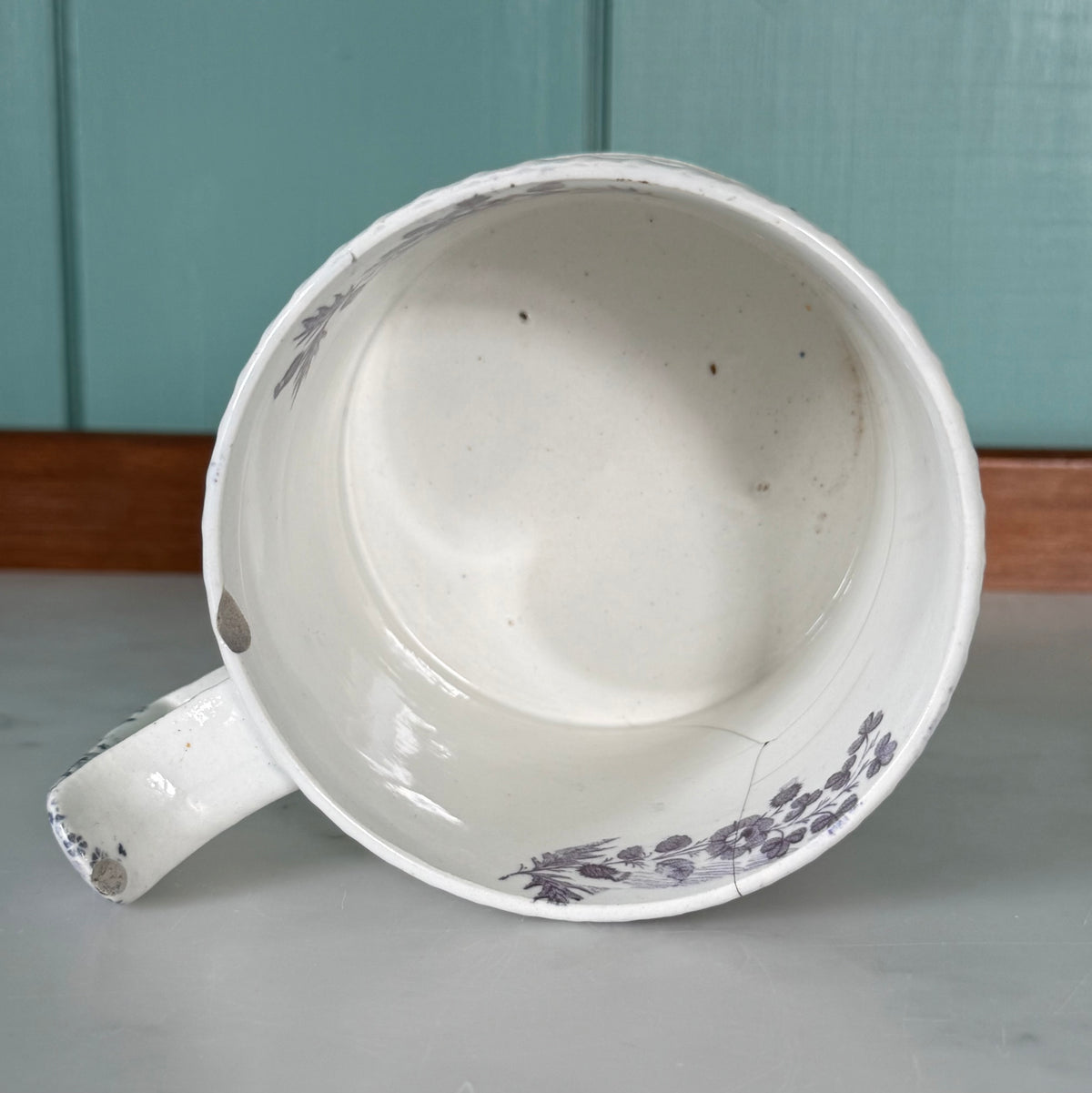 William IV 1831 Coronation Pearlware Mug – C &amp; R