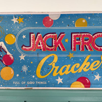 Vintage Mid Century Jack Frost Christmas Crackers Box