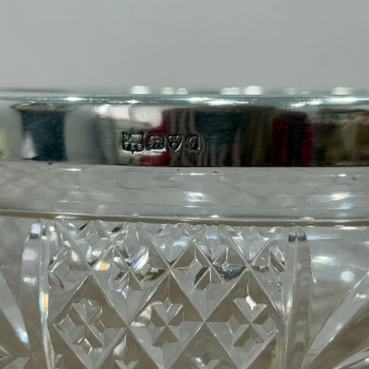 Silver rimmed bowl