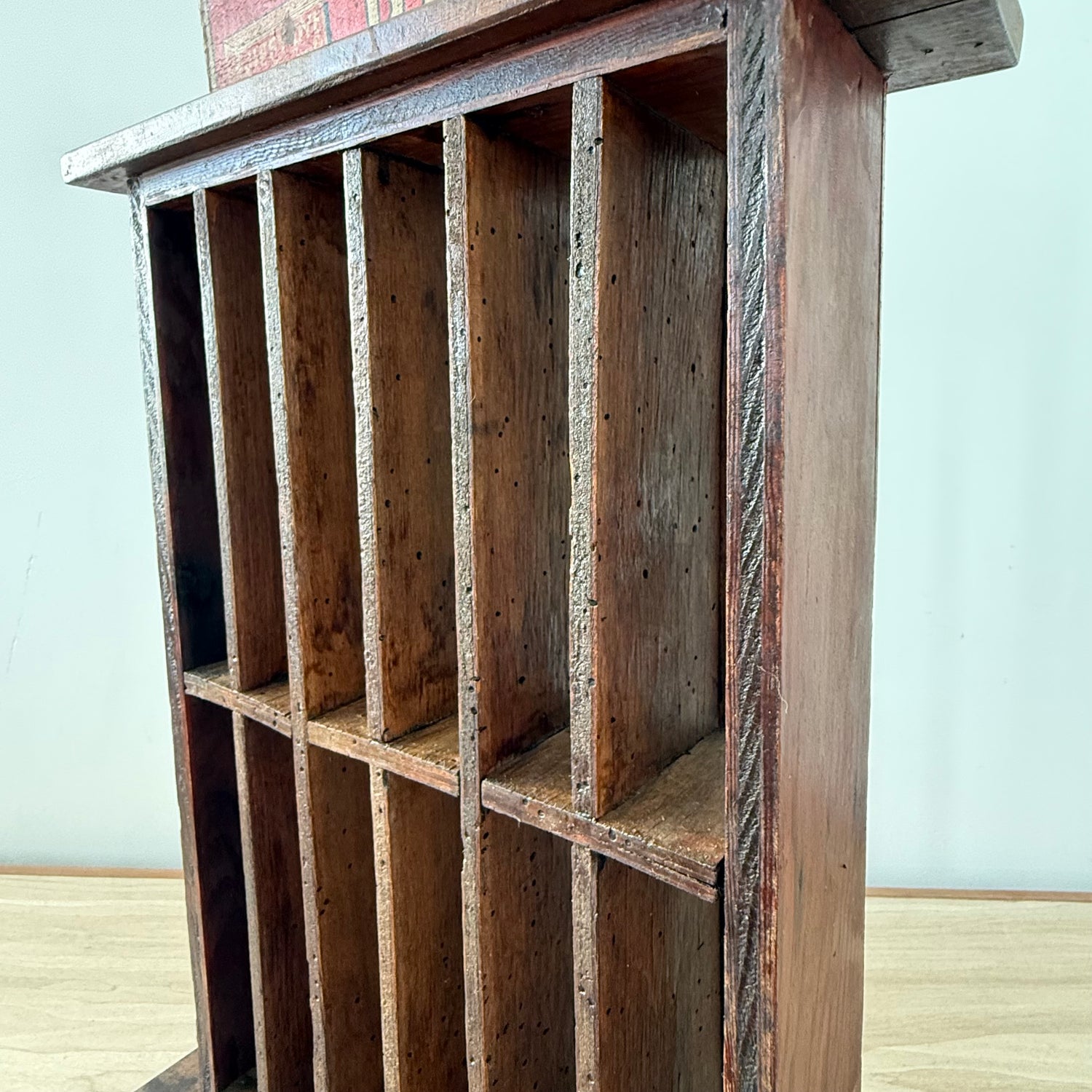 Jiffy Dyes Wooden Shop Display Rack William Edge &amp; Sons Bolton c1920