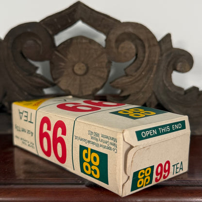 Vintage Co-op 99 Tea Unopened Full Packet 1970s 9p Price Flash