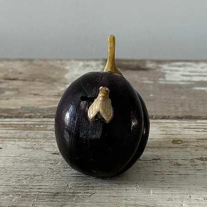 Antique Celluloid Plum Tape Measure with Fly Pull