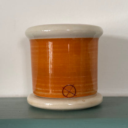 Vintage Dewhurst’s Sylko Ceramic Thread Display Spool 5 cm