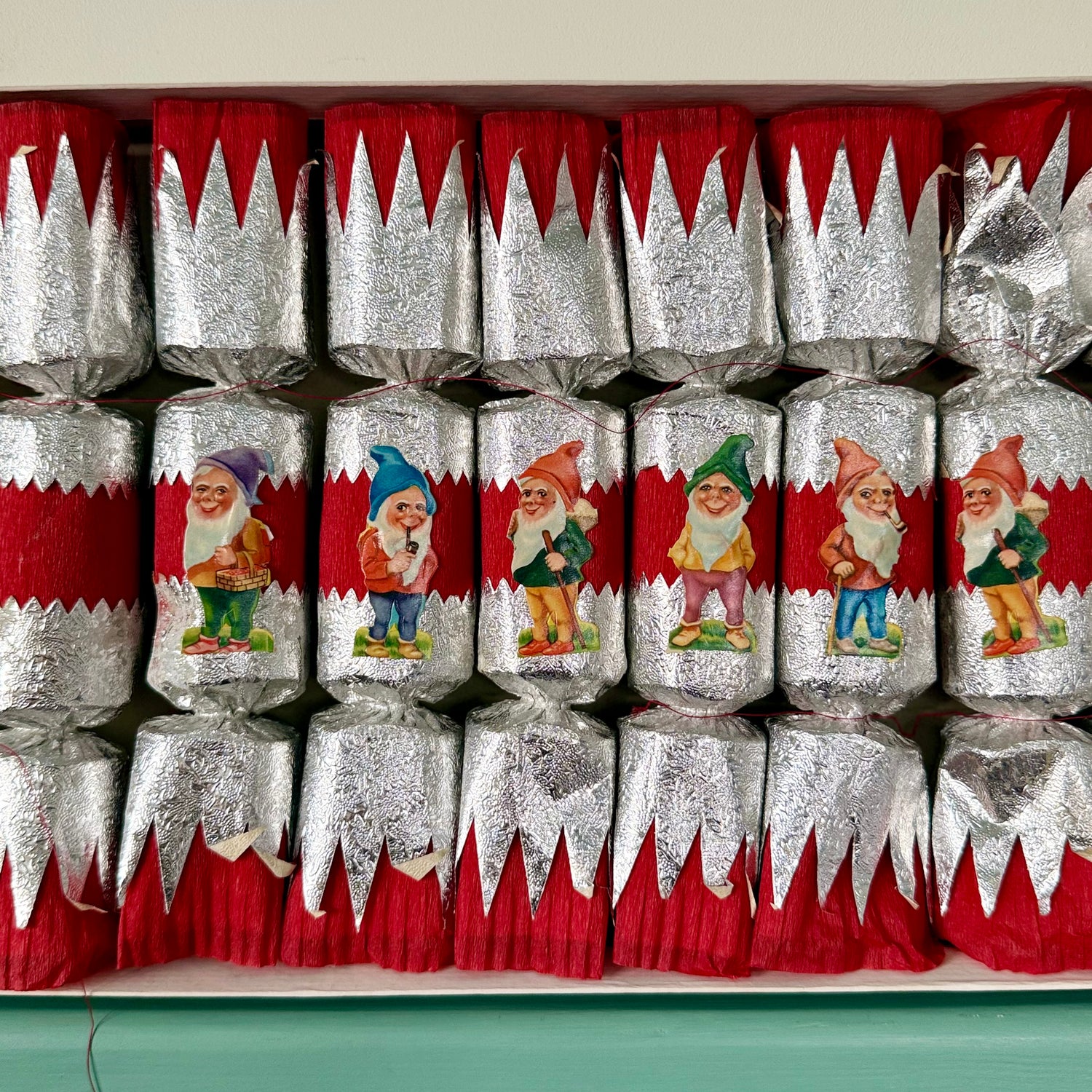 Vintage Mid Century Jack Frost Christmas Crackers Box