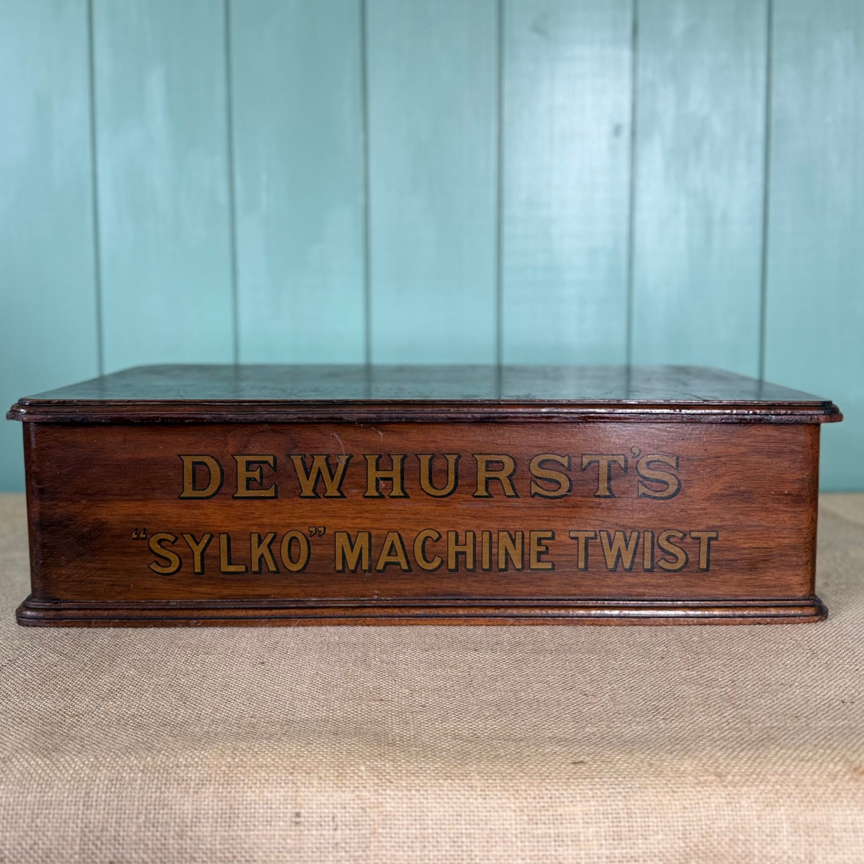 Antique Dewhurst’s Sylko Haberdashery Counter Display Cabinet