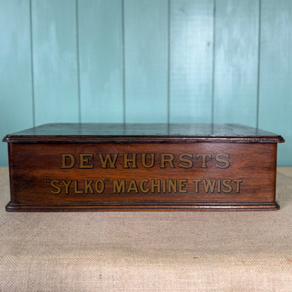 Antique Dewhurst’s Sylko Haberdashery Counter Display Cabinet