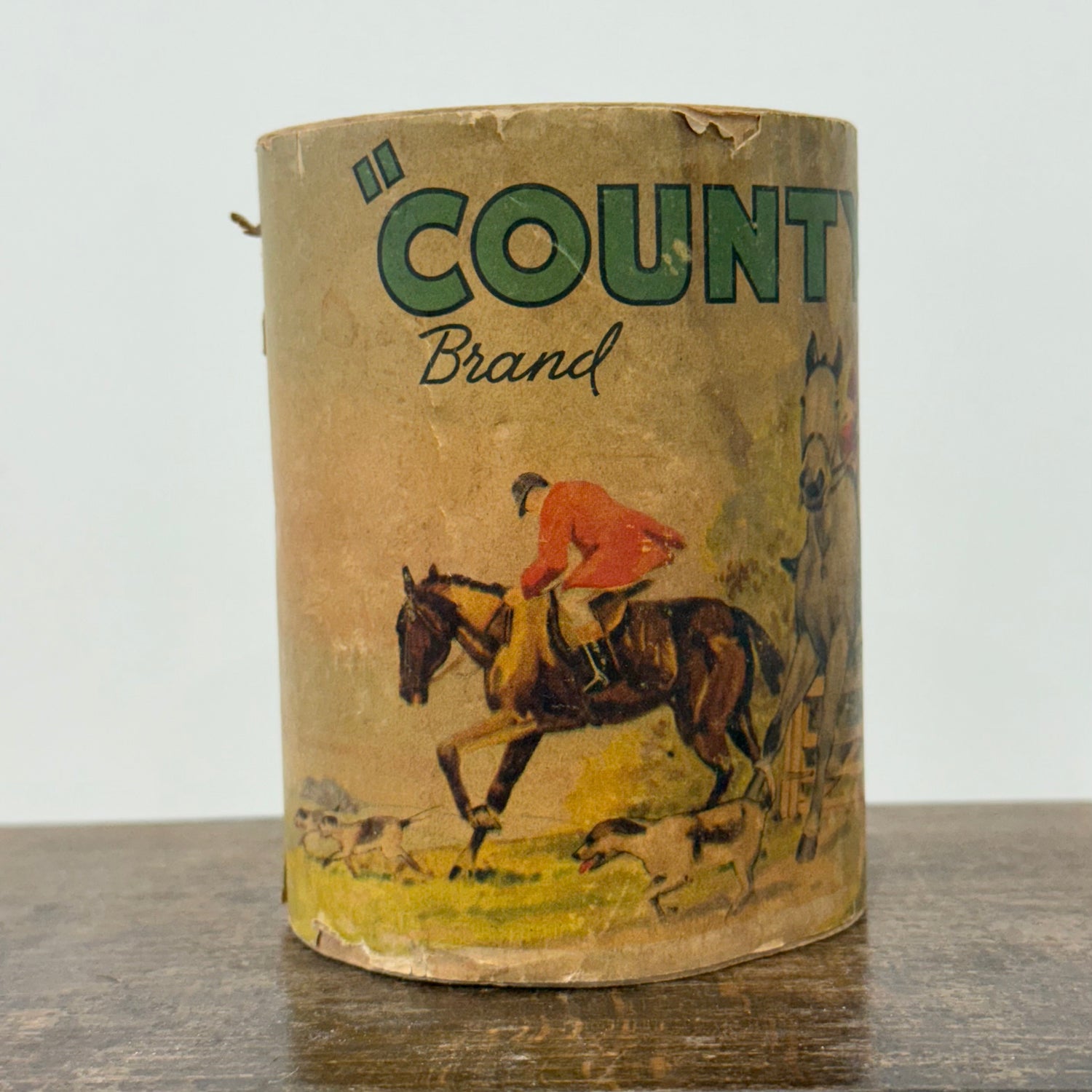 Vintage County Brand Toilet Paper Roll with Hunting Scene Wrapper