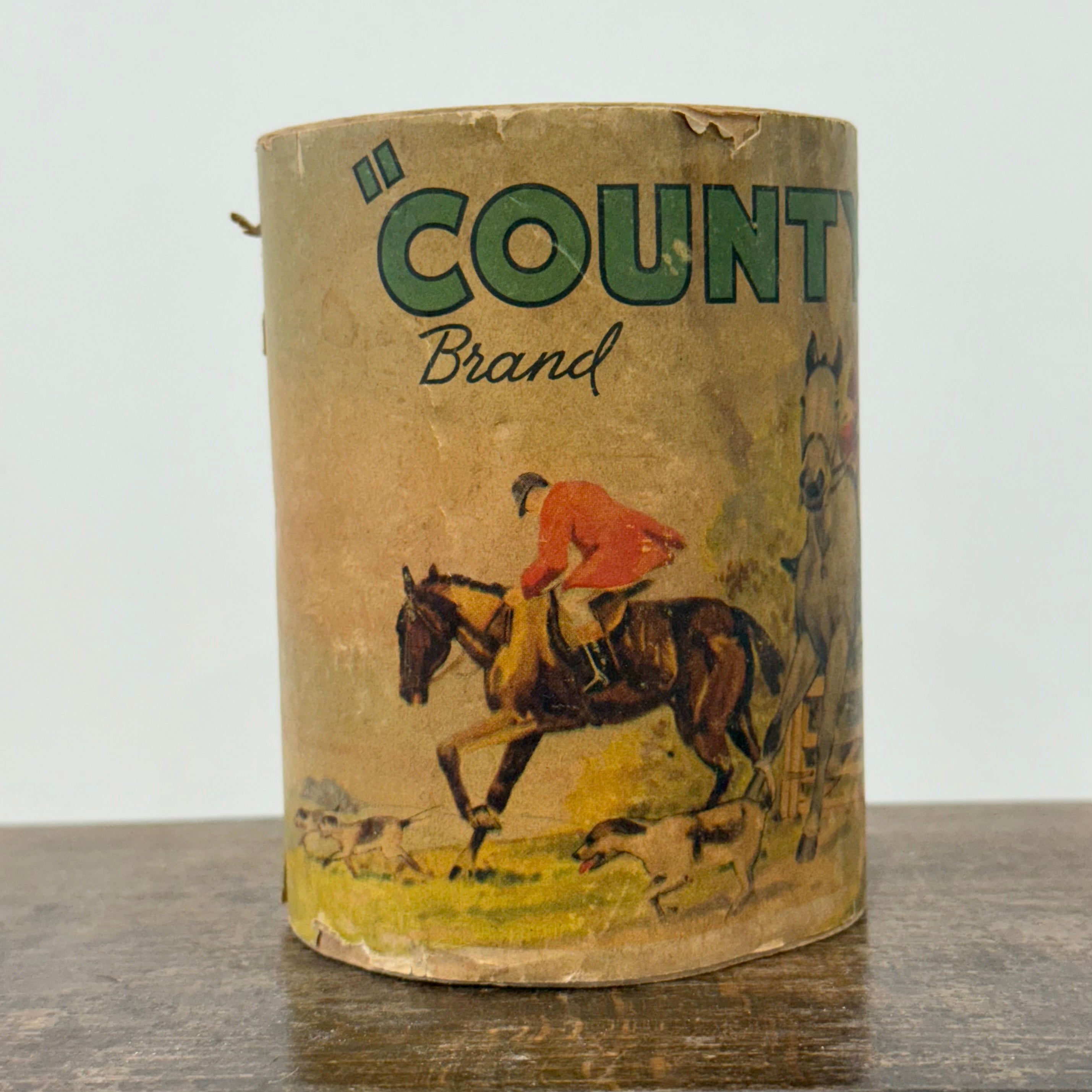 Vintage County Brand Toilet Paper Roll with Hunting Scene Wrapper