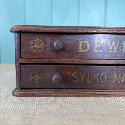 Antique Dewhurst’s Sylko Haberdashery Counter Display Cabinet