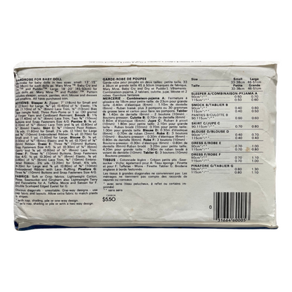 Vogue 2868 Size 13-15” Dolls Wardrobe FF