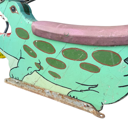 Early Painted Fairground Crocodile Seat Folk Art c.1900-1930
