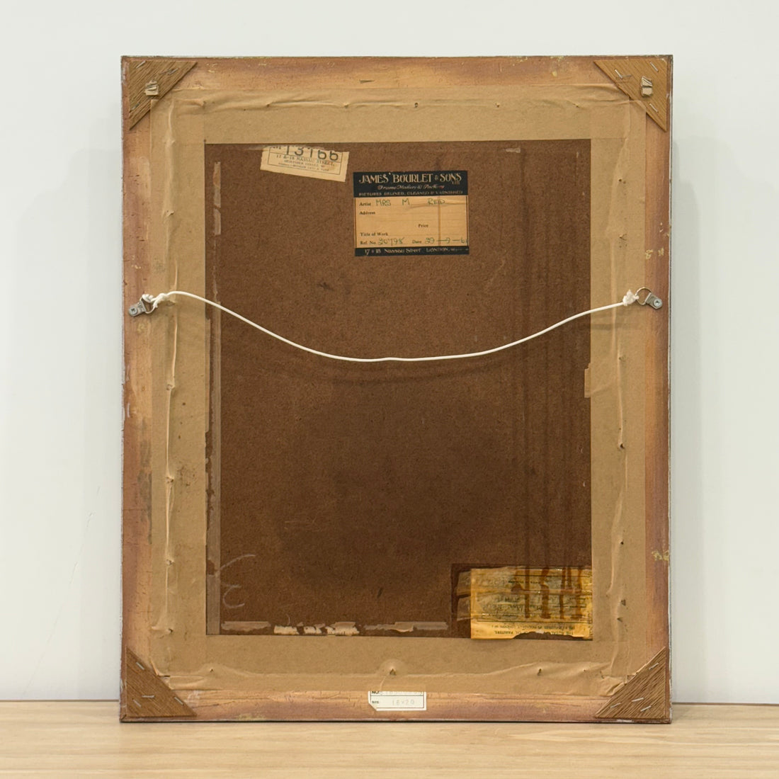 British Oil Painting of a Spanish Courtyard by Madeline Reid