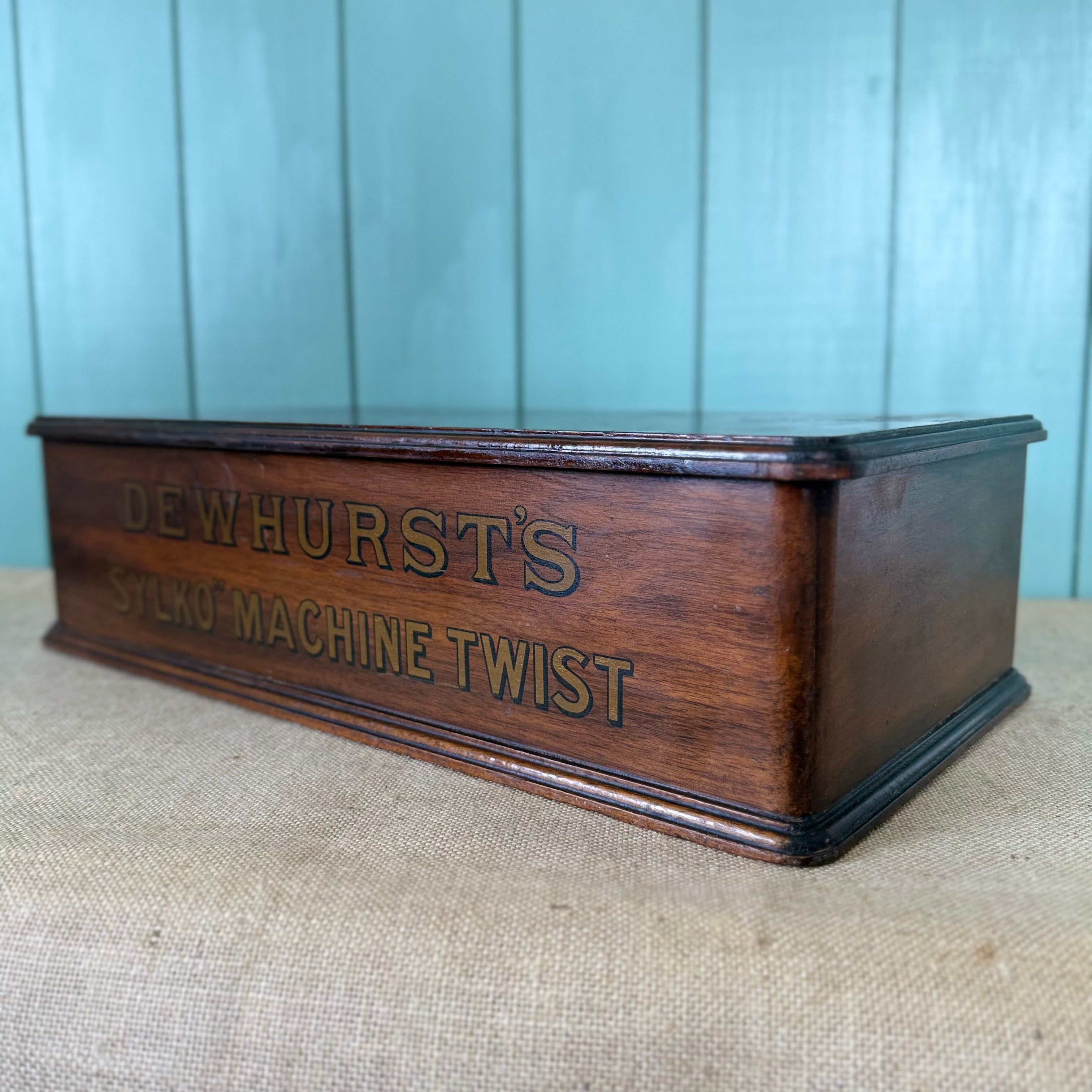 Antique Dewhurst’s Sylko Haberdashery Counter Display Cabinet