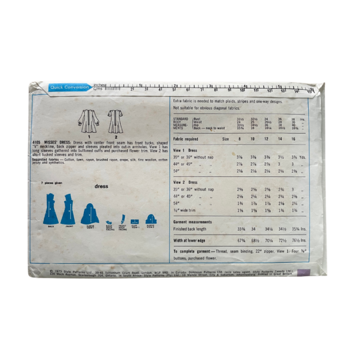 Style 4105 Womens Size 8 Dress