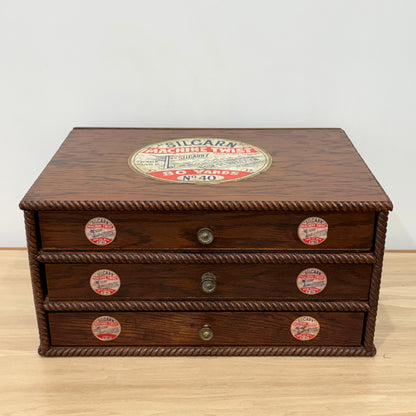 Rare Silcarn Machine Twist Thread Shop Display Cabinet with Drawers