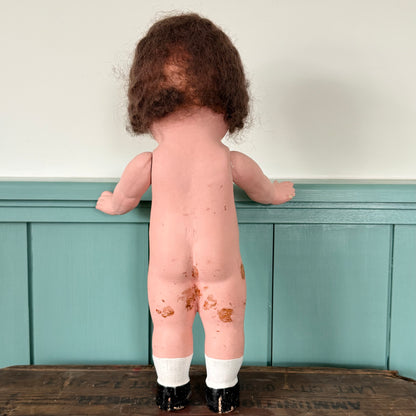 Vintage 1930s Composition Googly Doll with Side-Glancing Eyes – 35 cm