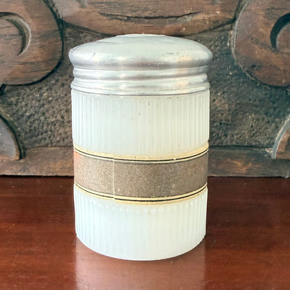 Dearborn Mercolized Wax Jar London Art Deco Vanity Pot