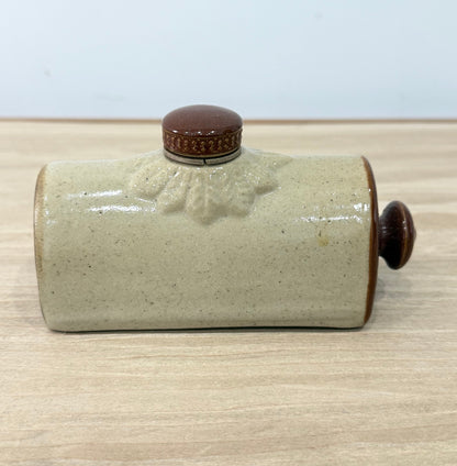Victorian Miniature Stoneware Pig Bottle Bed Warmer c.1900