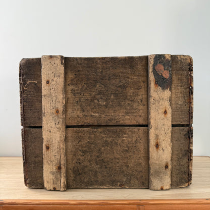 George Monk Ltd Wooden Trade Crate Tripe Dressing Blackburn c1920