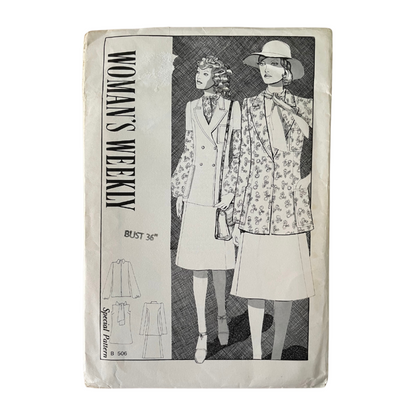 WWeekly B506 Womens Size 12 UK Jacket Blouse Skirt FF