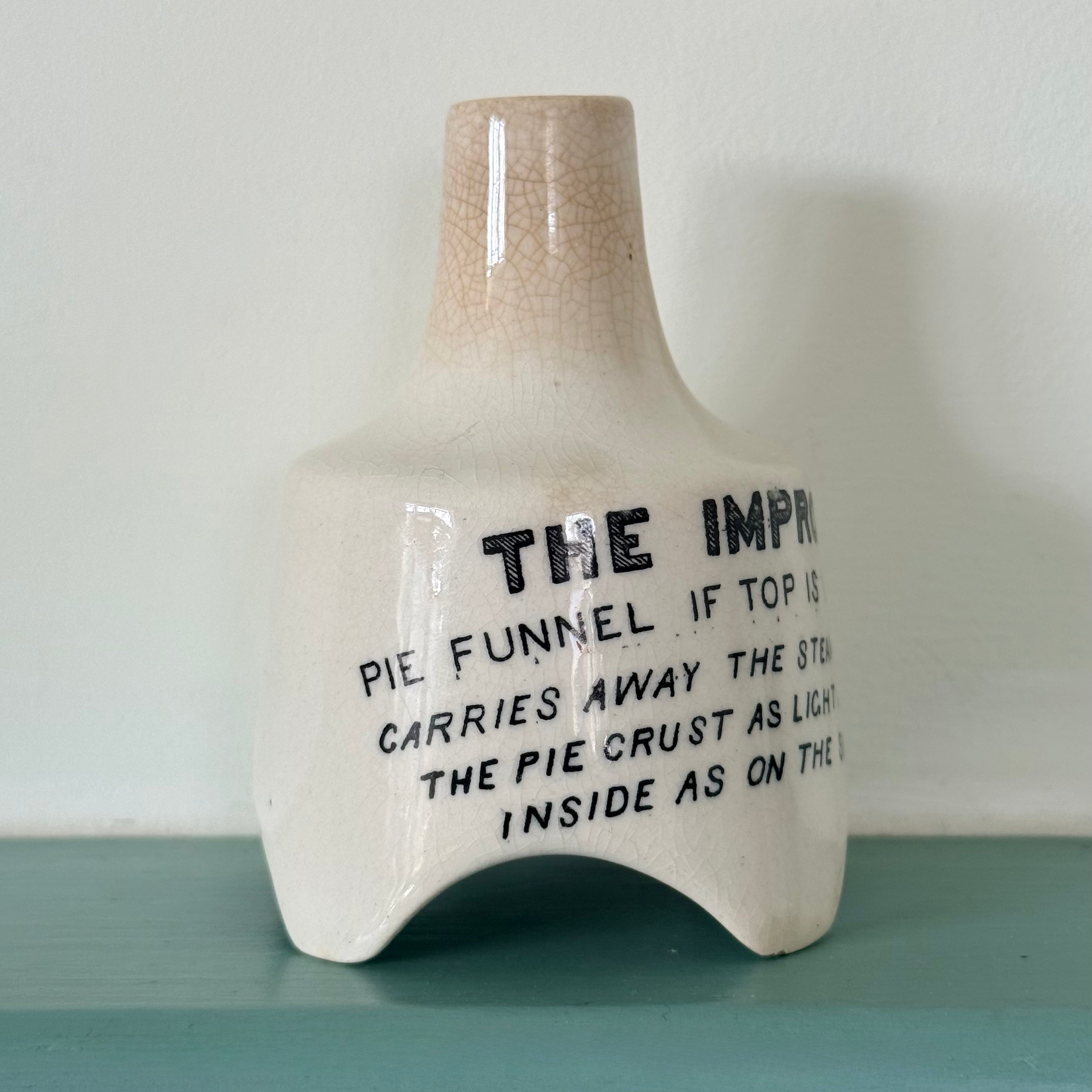 Antique Grimwade The Improved Pie Funnel Ceramic Pie Vent c.1920