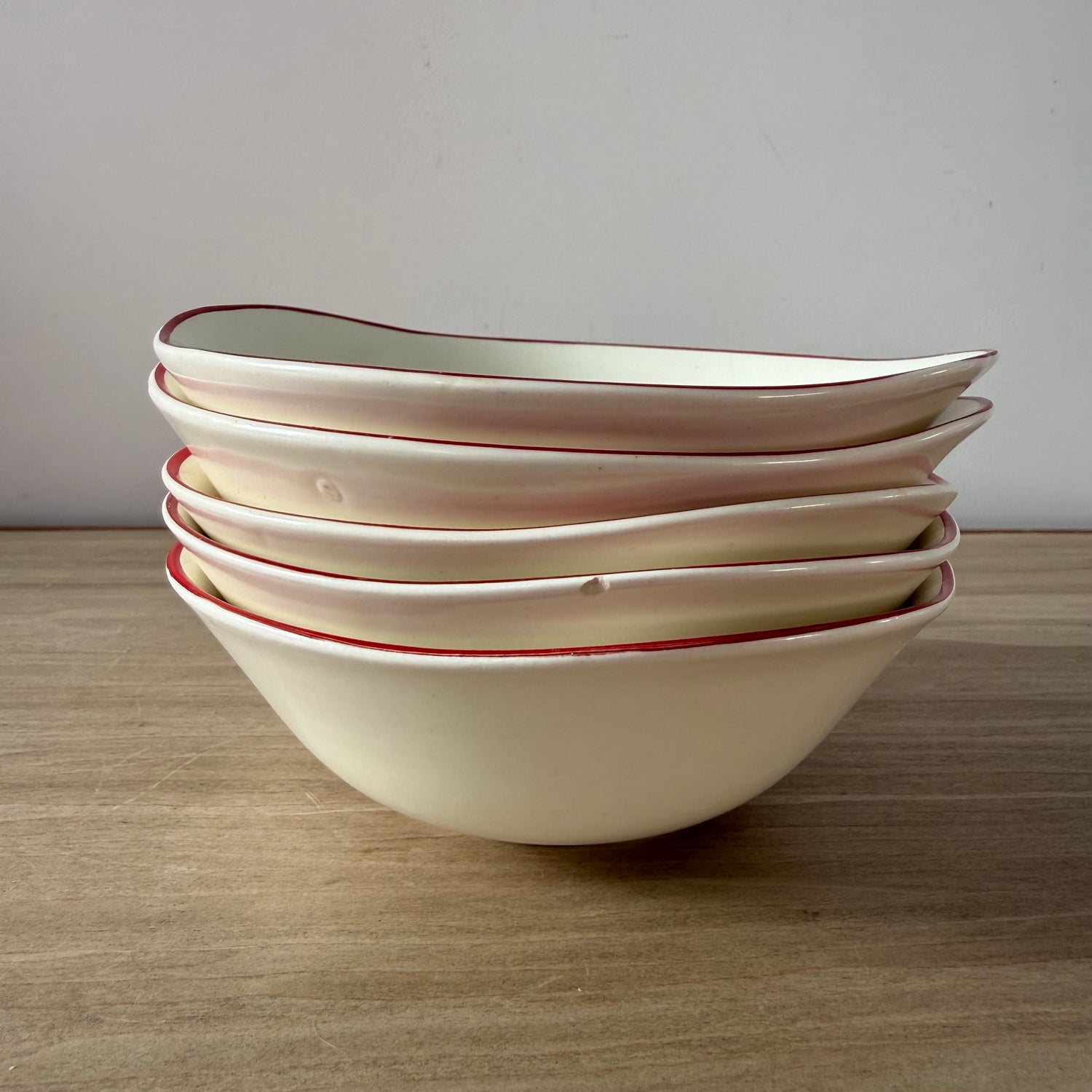 5 Crown Devon Stockholm Leaping Deer Dessert Bowls 1950s