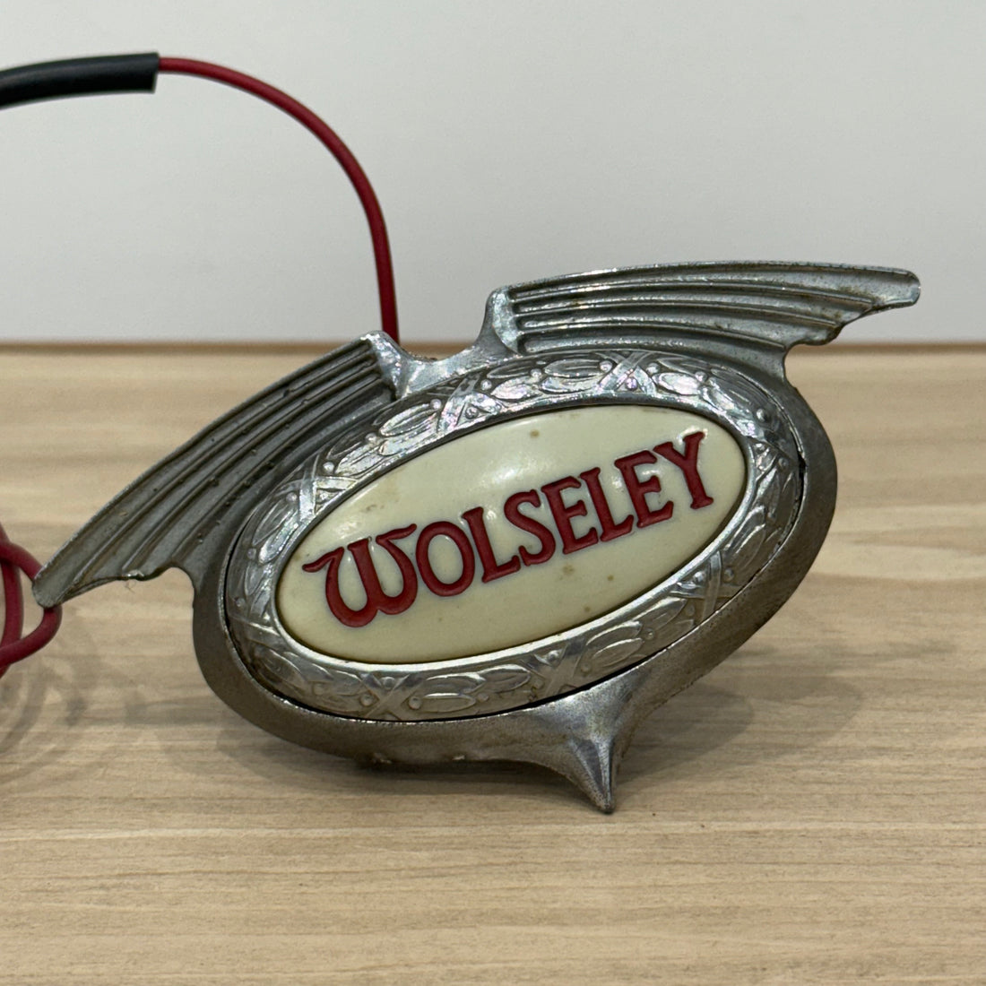 Vintage Wolseley Illuminated Car Badge Bonnet Light c.1930s