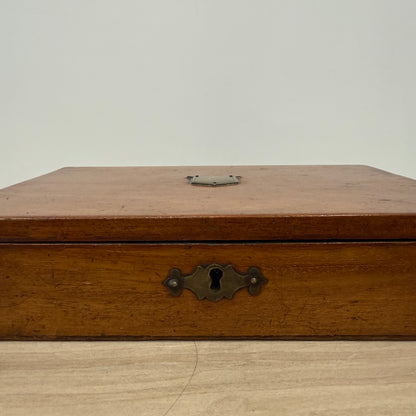 Victorian Mahogany Artist’s Drawing Box with Original Patina