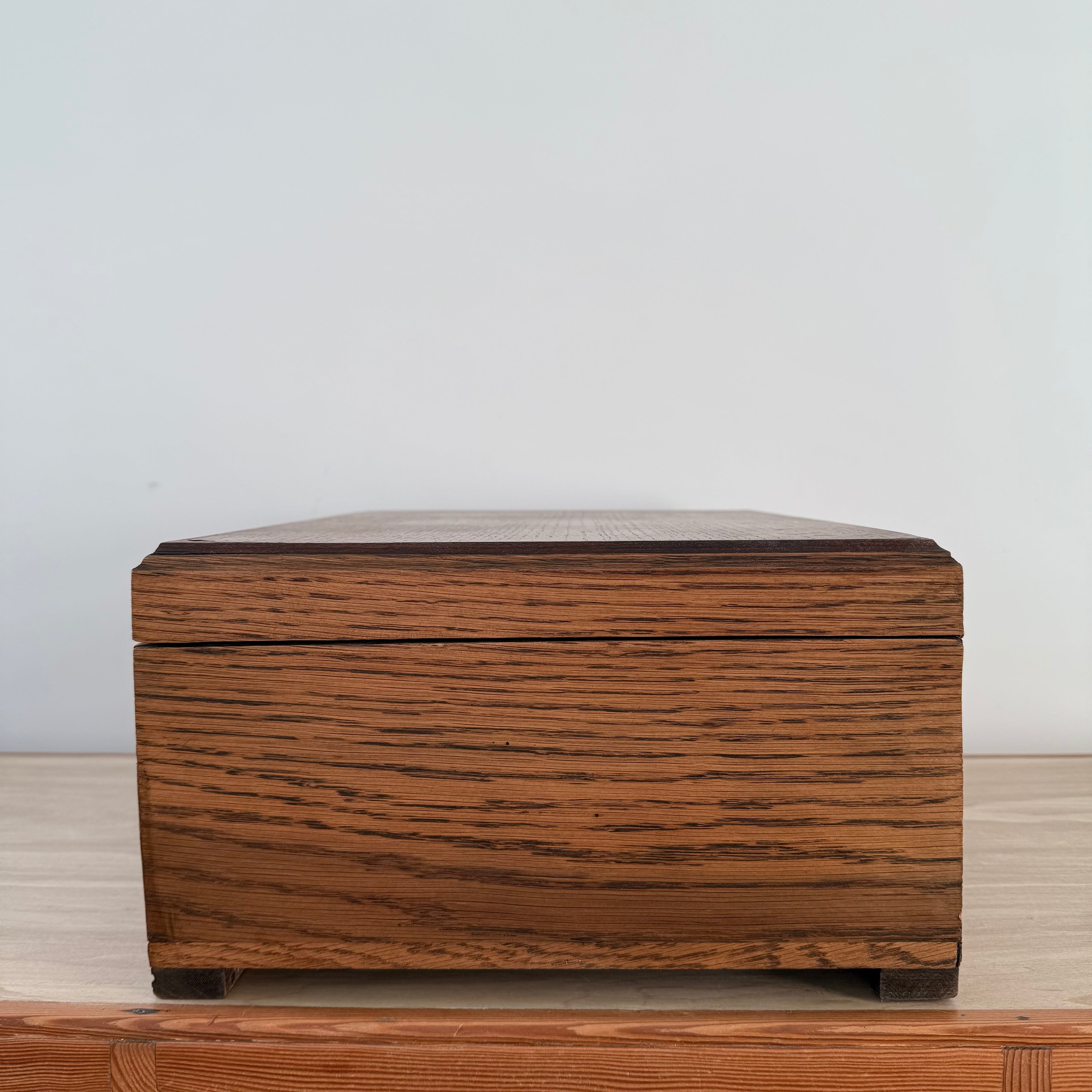 Liberty &amp; Co Oak Sewing Box with Drawers Arts &amp; Crafts Antique