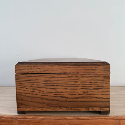 Liberty &amp; Co Oak Sewing Box with Drawers Arts &amp; Crafts Antique