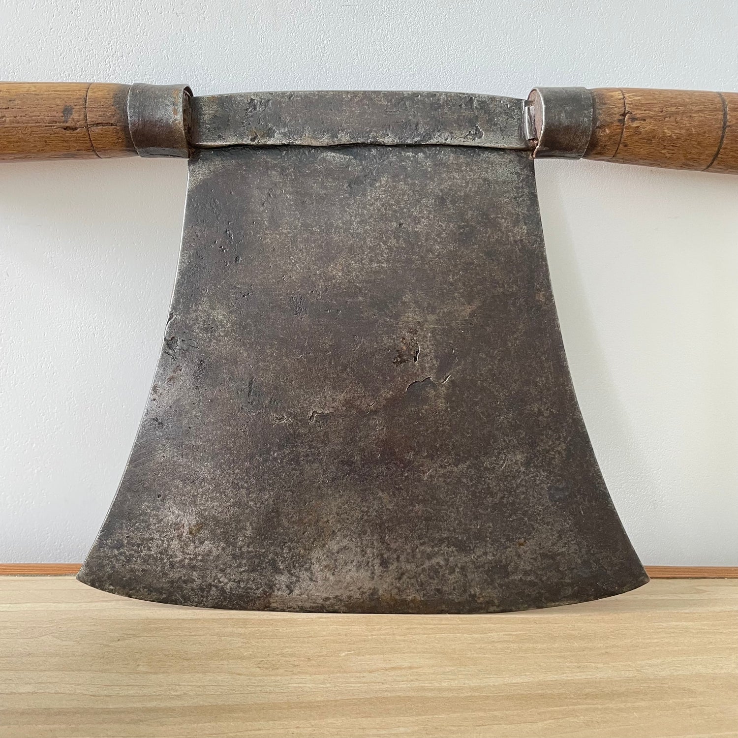 Large Antique Double-Handled Herb Chopper - 19th–Early 20th Century Kitchenalia