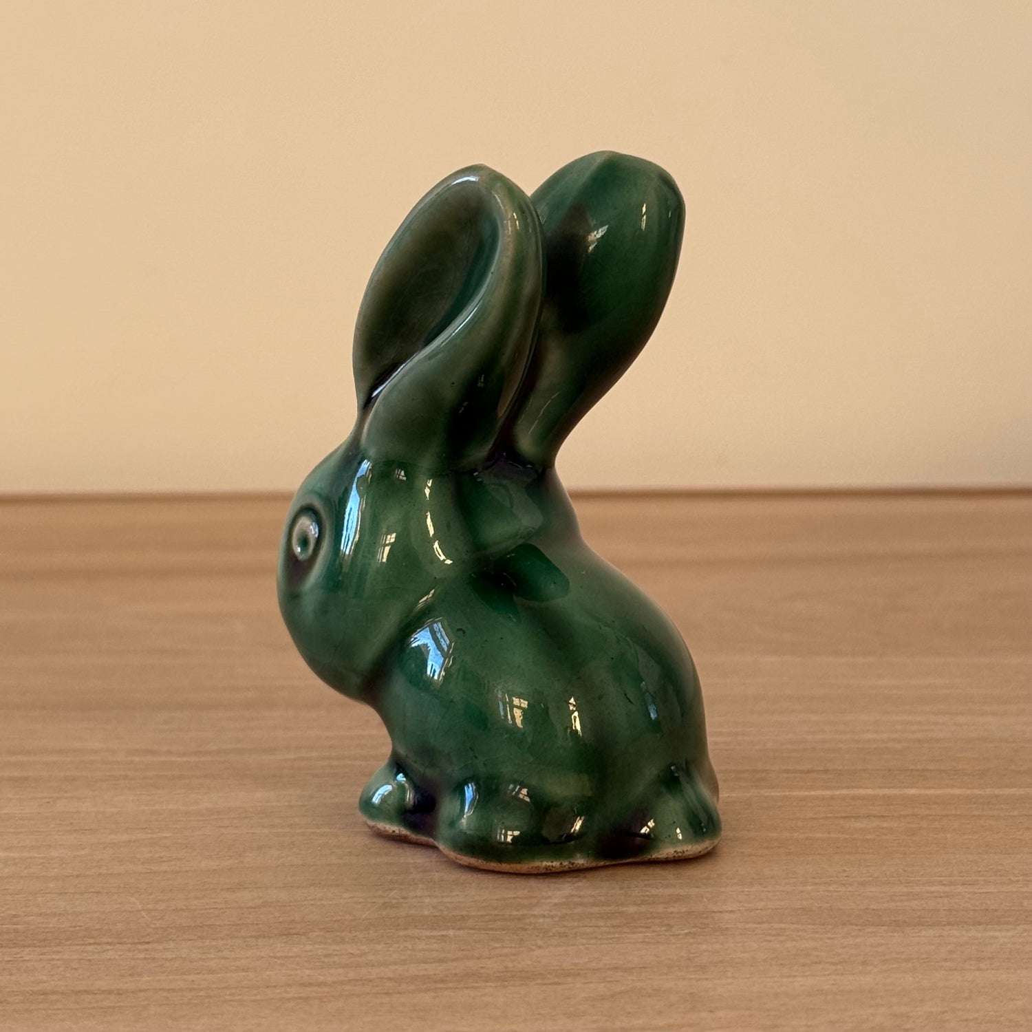 Vintage Denby Bourne Green Rabbit Stoneware Figurine England 8cm
