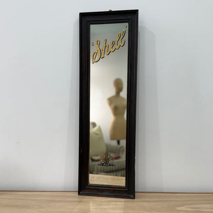 Vintage Shell Petrol Advertising Mirror Royal Warrant British Petroleum BP 1930s