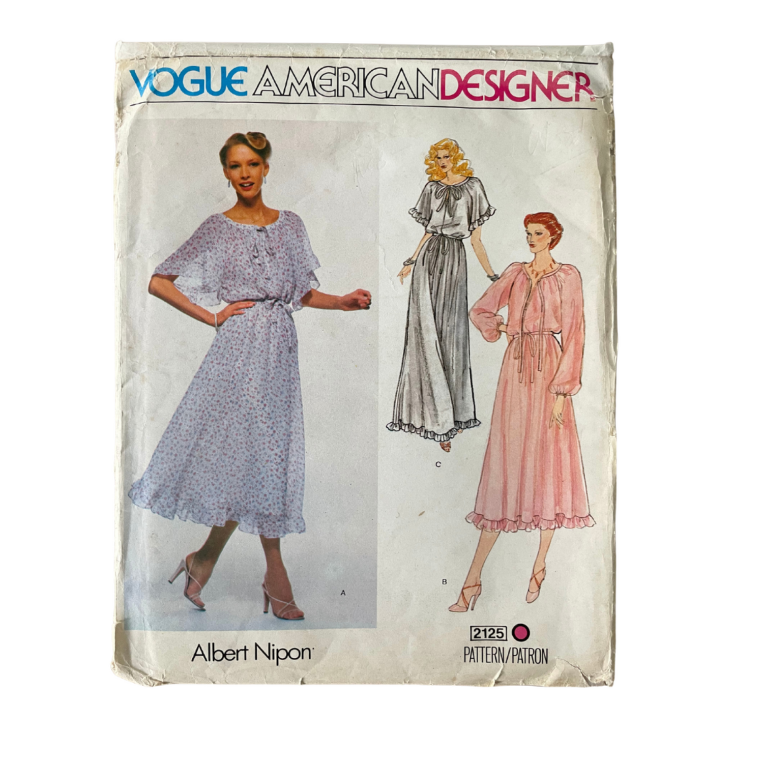 Vogue Designer 2125 Womens Size 10 Dress FF Vintage White Antiques Vogue Designer 2125 Womens Size 10 Dress FF Vintage White Antiques
