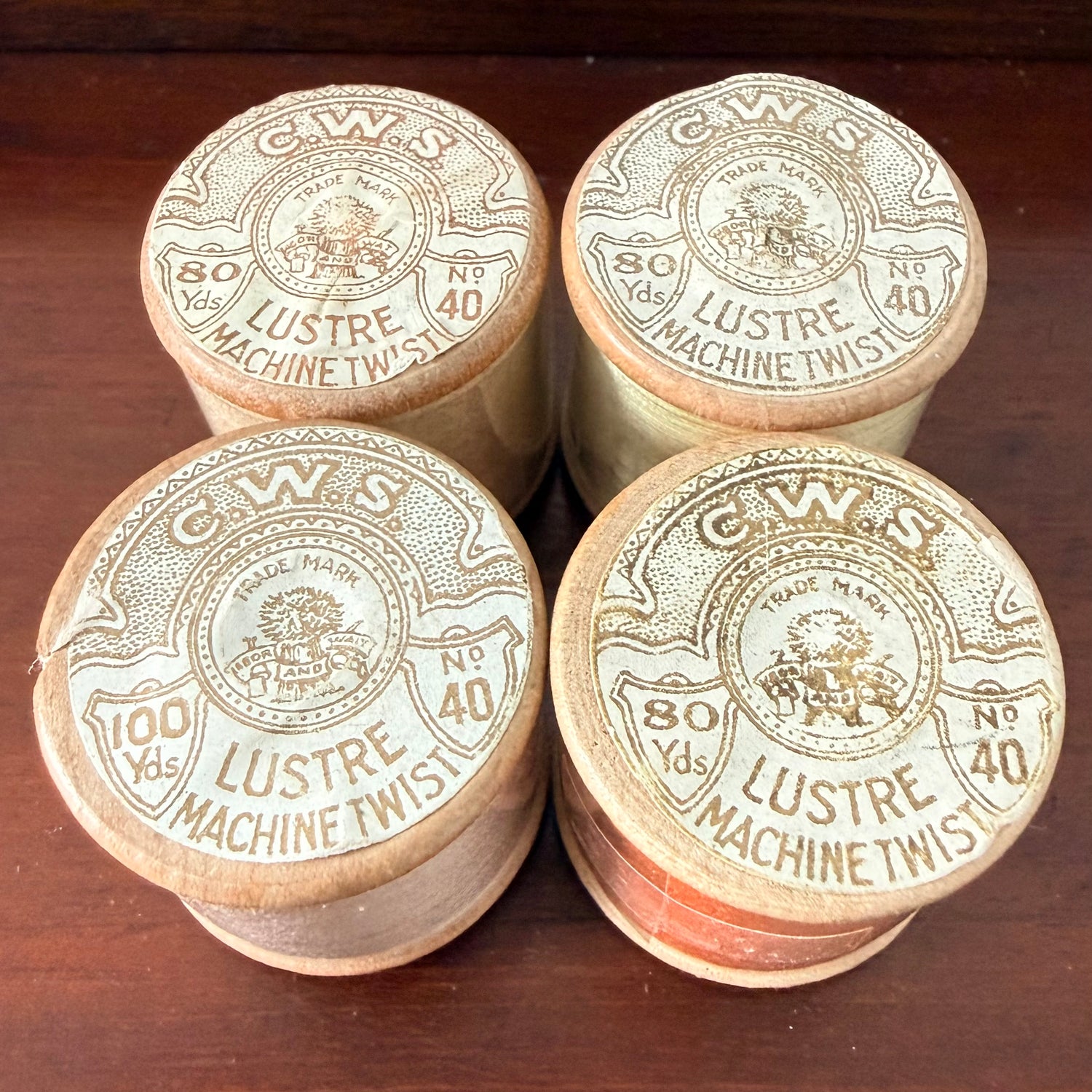 Vintage CWS &amp; Acme Wooden Cotton Reels Collection