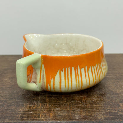 Shelley Harmony Dripware Sugar Bowl &amp; Milk Jug Art Deco 1930s