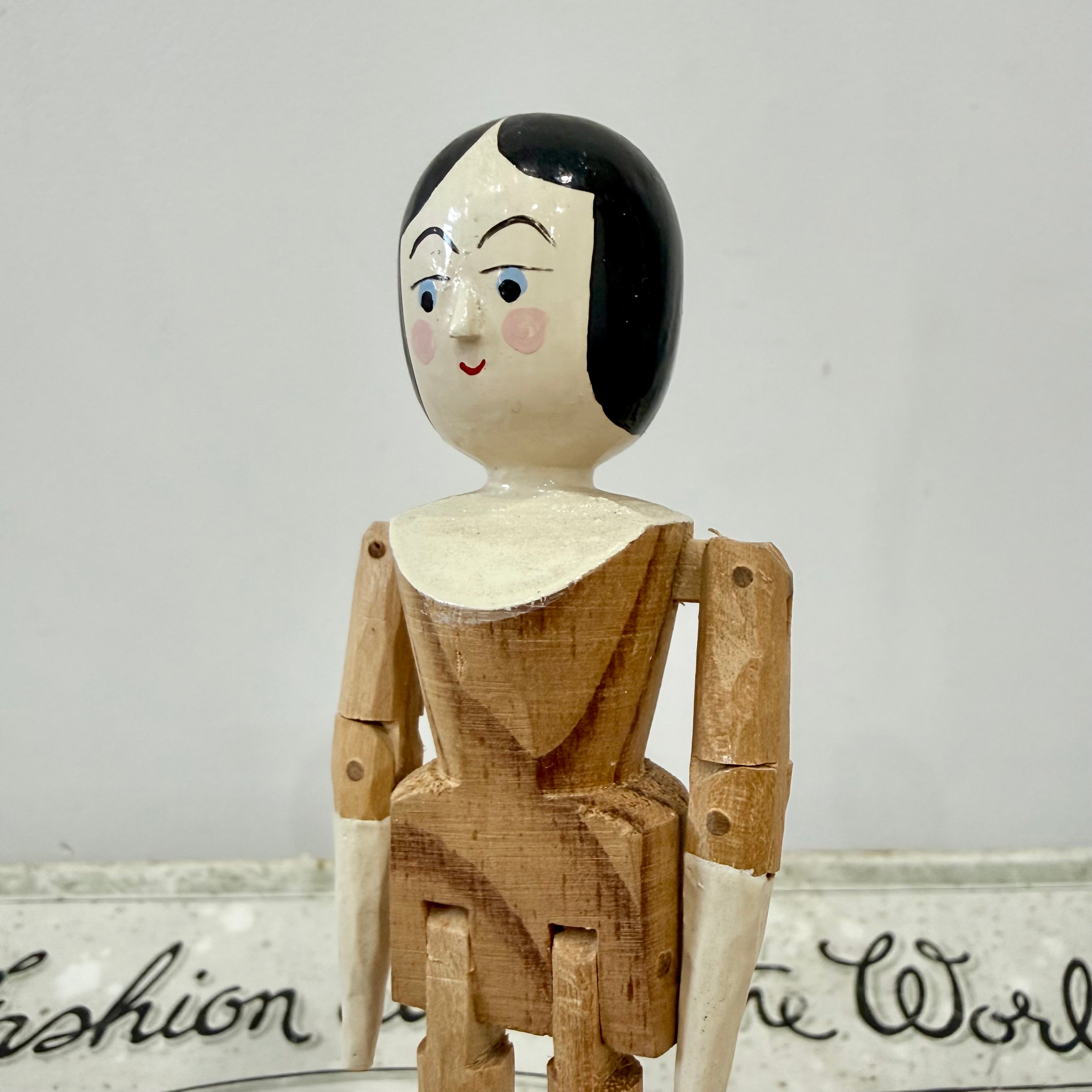 Eric Horne Wooden Doll Peg Doll 1994 13cm