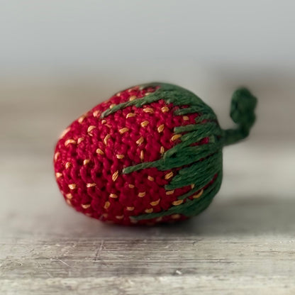 Larger Antique Hand-Worked Strawberry Emery