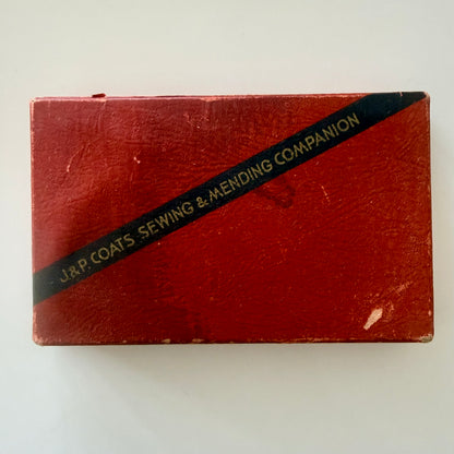 RESERVED: 1930s J. &amp; P. Coats Sewing &amp; Mending Companion Boxed Sewing Kit