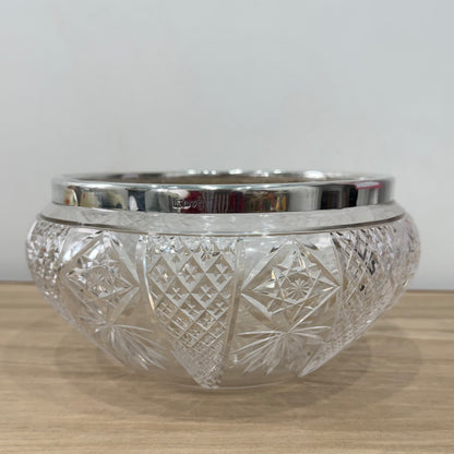 Silver rimmed bowl