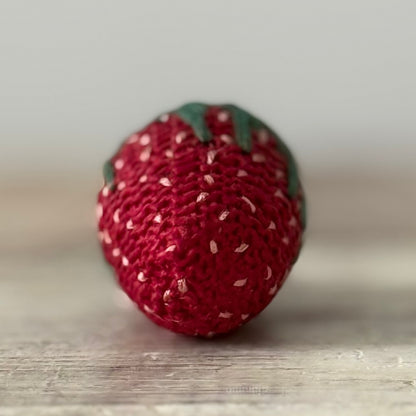 Antique Small Hand-Worked Strawberry Emery