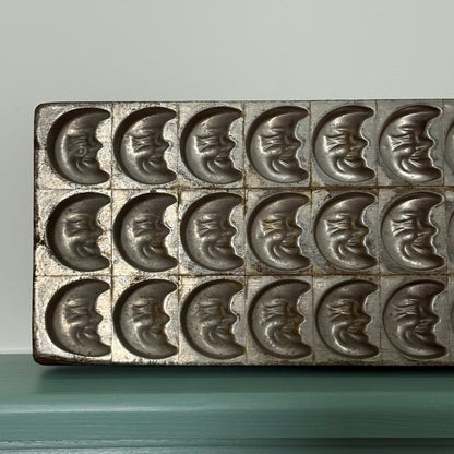 Anton Reiche Antique Chocolate Mould – Crescent Moon Faces