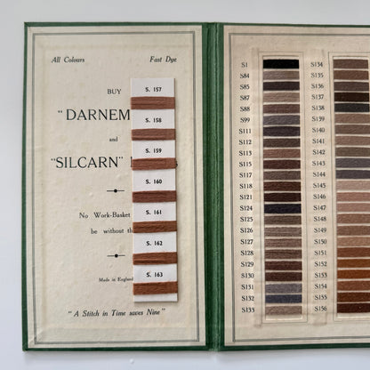 Vintage Darnem Silks &amp; Silcarn Mendings Thread Shade Sample Book