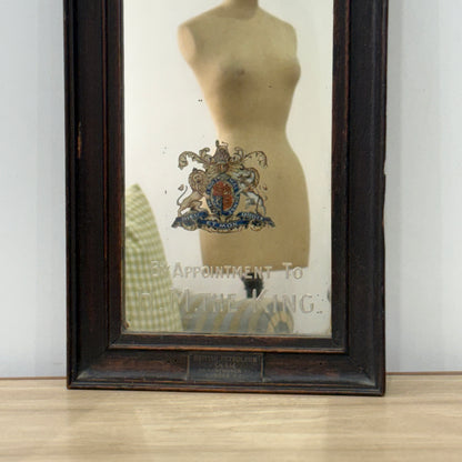 Vintage Shell Petrol Advertising Mirror Royal Warrant British Petroleum BP 1930s