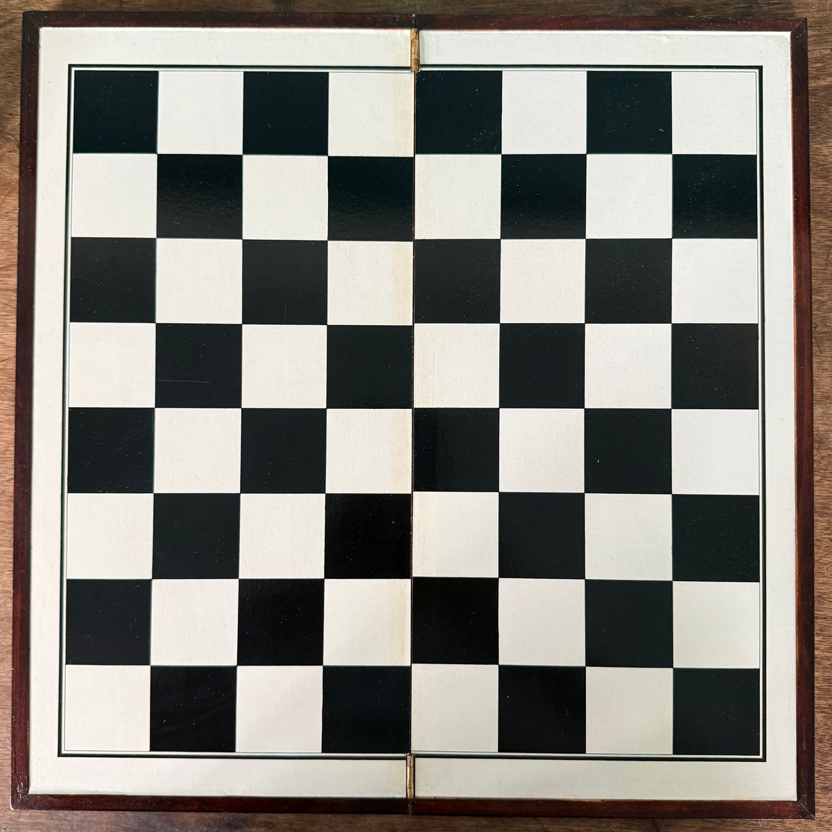 Vintage Chinese Wooden Figural International Chess Set Original Box