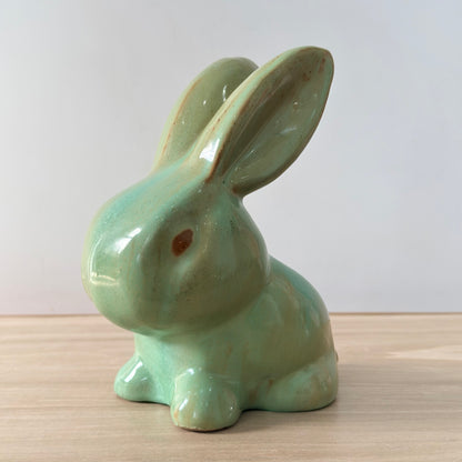 Vintage Green Rabbit Denby SylvaC Style Mid Century Ornament 17 cm