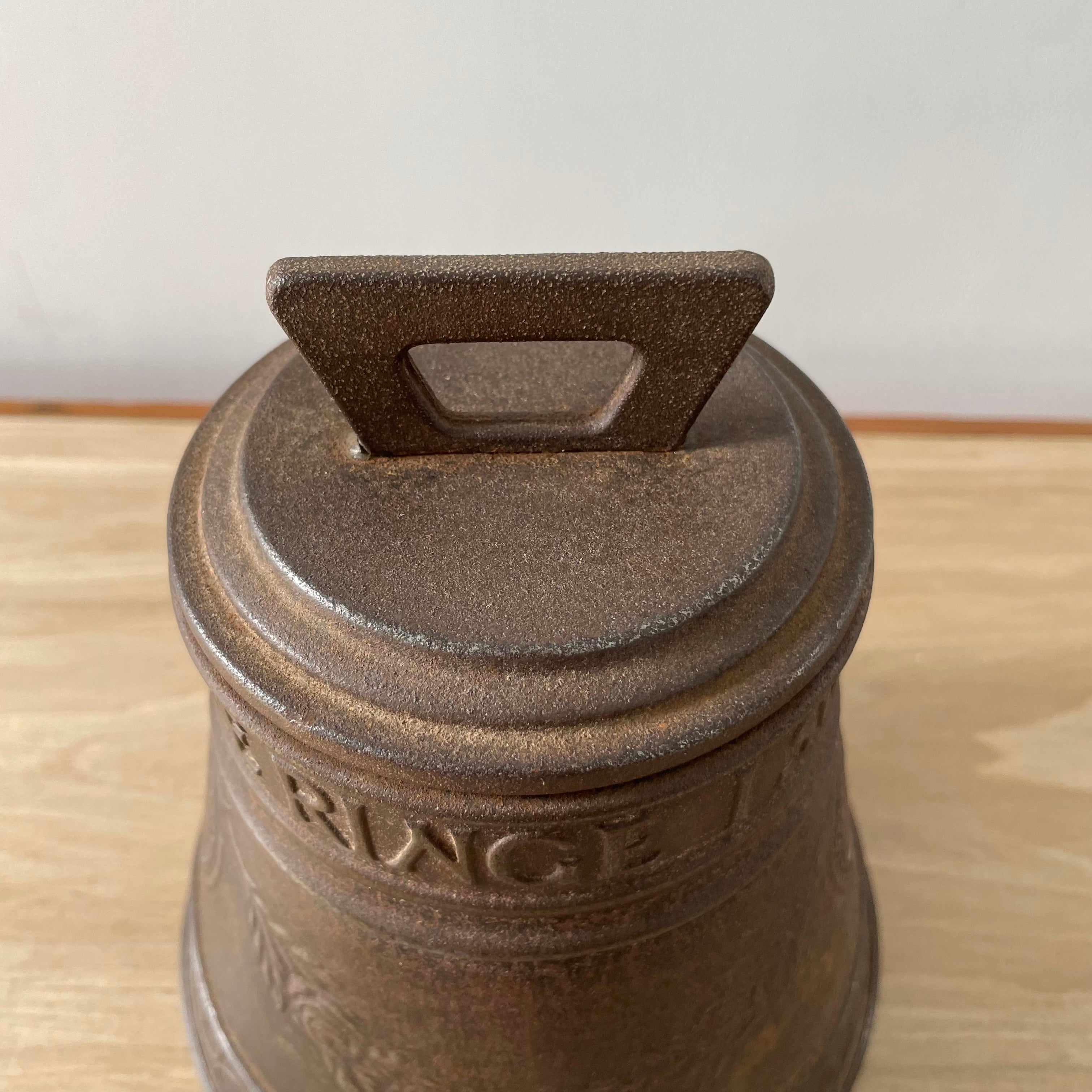 Antique Huntley &amp; Palmers Biscuit Tin – Bell-Shaped Advertising Container, Early 20th Century